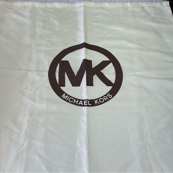 MK Michael Kors Large Beige Brown Dustbag Drawstring 23 X 22 - Picture 1 of 4